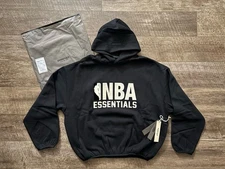 NEW Essentials NBA Fear of God Hoodie Black Size Small 100% Authentic✅
