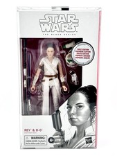Star Wars Black Series REY & D-O  91 White FIRST EDITION NEW in Protective Case