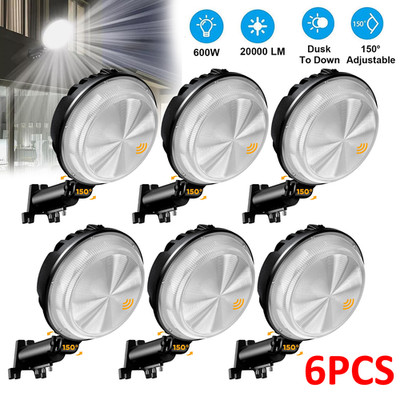 600W LED Barn Yard Street Outdoor Security Dusk to Dawn Waterproof Flood Light