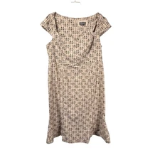 Anthropologie Cecily Fit & Flare Sweetheart Dress in Neutral Womens 3X Plus NWT