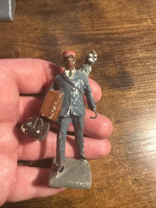 Composite Toy Figurine, Bell Hop Carrying Baggage