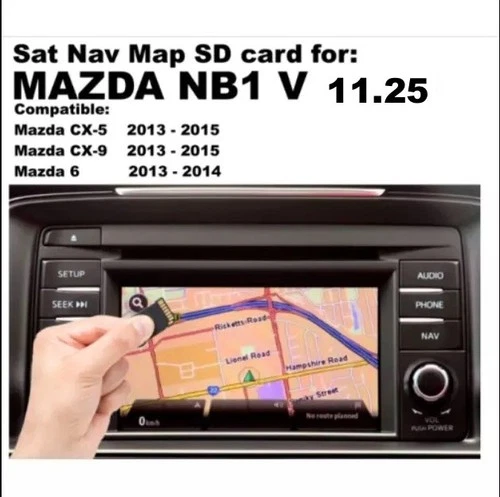 MAZDA NB1 compatible SAT NAV CARD EUROPE CX-5, CX-9, 2,3,5,6,CX-3 - MAPS 2024/25