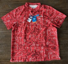 Columbia PFG Super Slack Tide Fishing Shirt UGA Georgia Bulldogs XL NWT
