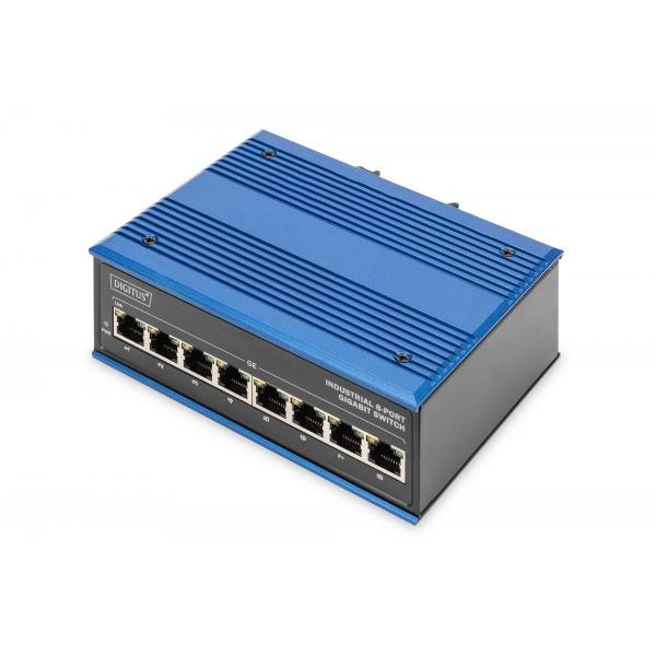 Digitus Nero/Blu Switch Gigabit Industriale A 8 Porte (8 Porte), Switch Di Rete, - Immagine 4
