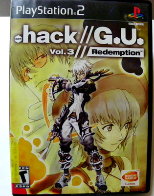 DOT HACK GU Volume 3 Redemption (2007 Playstation 2 PS2) TESTED NICE DISK