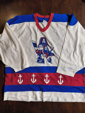 Milwaukee Admirals 1986 to 1988 CCM home authentic white mesh jersey size 54 IHL