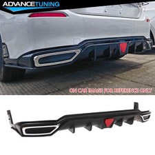 Fits 22-26 Civic Hatchback Sport Lx Ex-l Matte Black Rear Diffuser W Canards Pp Fits 22-26 Civic Hatchback Sport Lx Ex-l Matte Black Rear Diffuser W Canards Pp