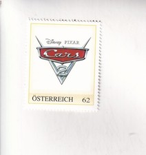 TIMBRE PM Autriche DISNEY - CARS 2 - AUTO Film LOGO MNH