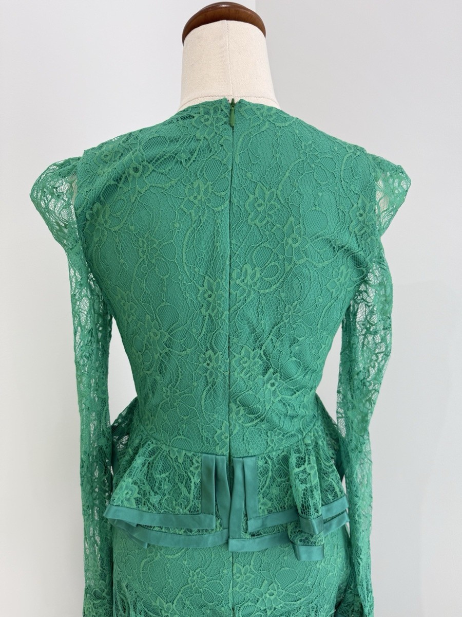 green emerald velvet dress Lexi Maia Dress - Mojito