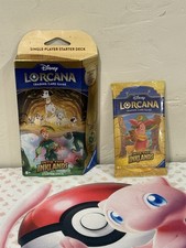 NEW-Disney Lorcana Into the Inklands Starter Deck  1 Extra Pack- Factory Sealed