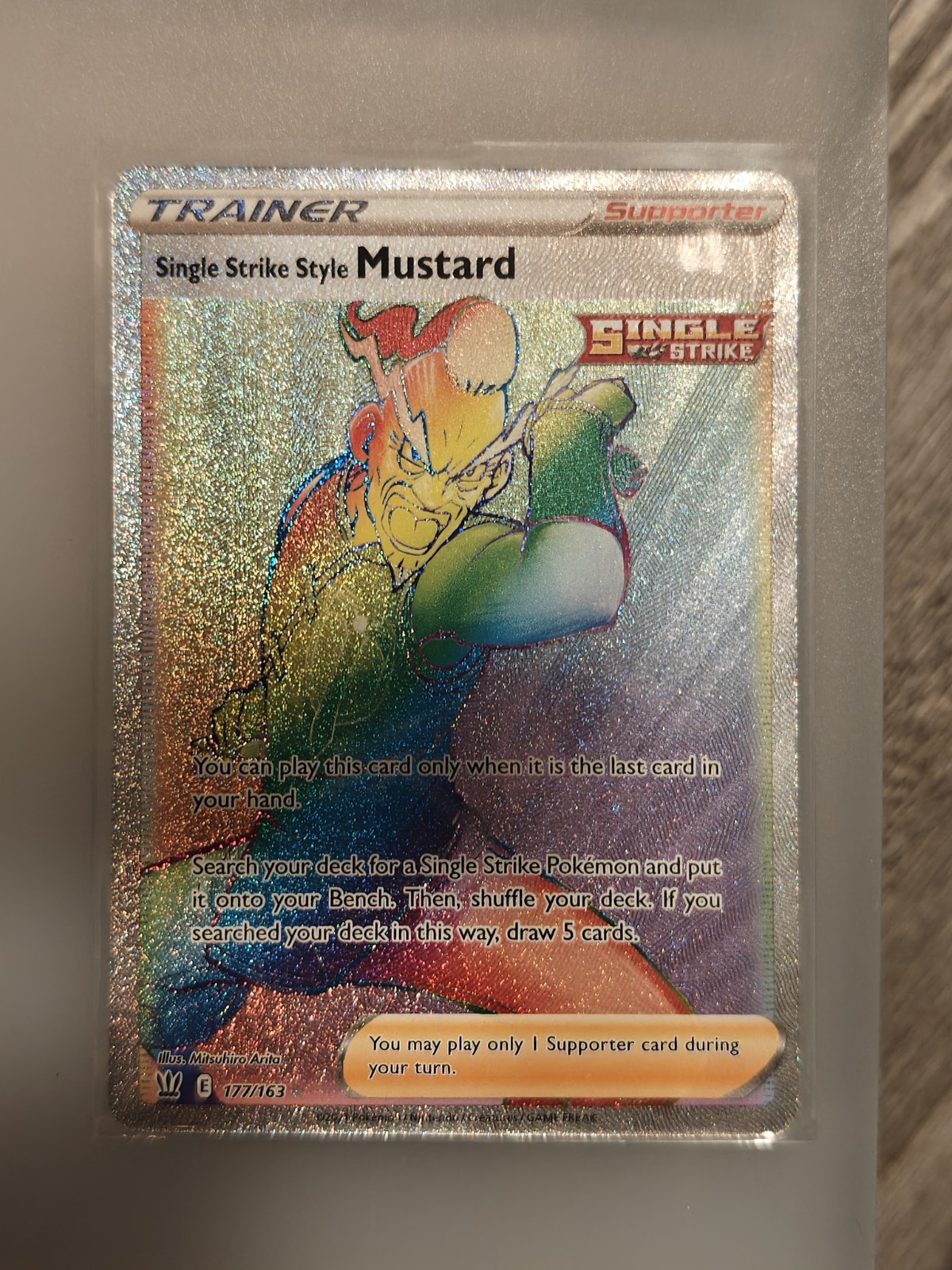 Single Strike Style Mustard (Secret) 177/163 Swsh05: Battle Styles Holo