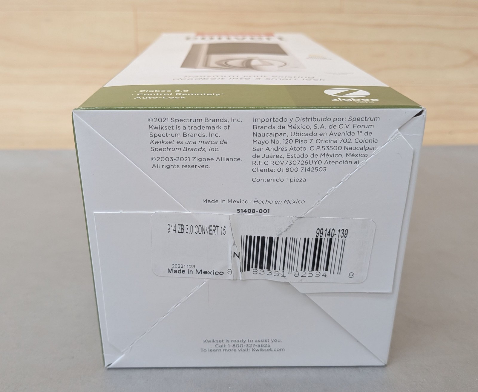 Kwikset Convert Zigbee 3.0 Connected Smart Lock Satin Nickel Finish (99140-139)
