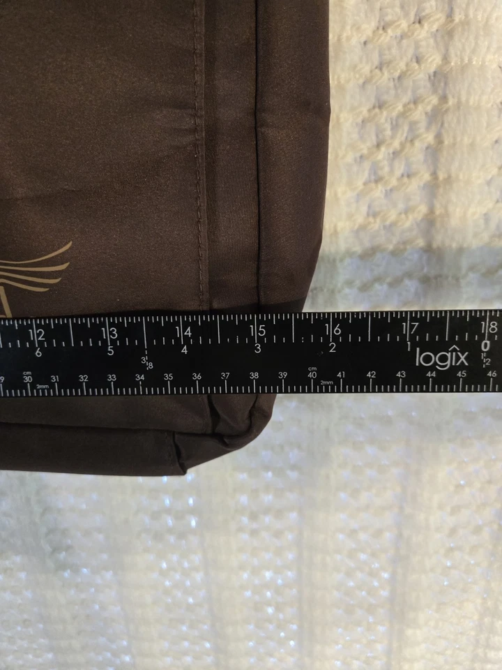 Dansko Bolso de Mano Laptop Bolso para Libros Bolso de Mano 15"x 15" x 3" Nylon Marrón Multibolsillo Foto 3 de 4