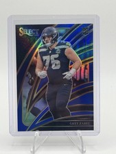 2025 Panini Select Blue Prizm Rookie Grey Zabel Serial Numbered /99 Seahawks