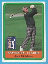 1981 Donruss Jack Nicklaus Stat. Ldr. RC NM  (see scan and description below)