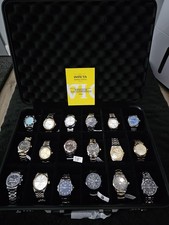 18 BRAND NEW/OPEN BOX Watches with Brief Case(Invicta, BIBI, Montres Prestige)