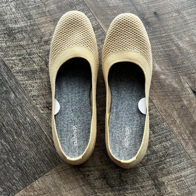 ALLBIRDS Shoes Women 10 (40EU) Beige Knit Tree Breezers  Ballet Flats Comfort