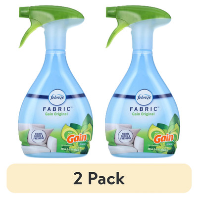(2 pack) Febreze Fabric Spray Air Freshener, Odor-Fighting, Gain, 23.6 fl oz