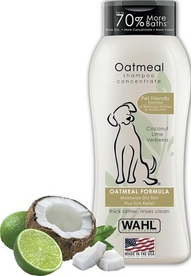 Wahl USA Dry Skin & Itch Relief Pet Shampoo for Dogs � Oatmeal Formula with Coco