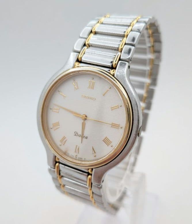 Tested Metal Band Analog Dolce 1970s SEIKO Watch 7741 Vintage Quartz 5050 - vintagewatches.pk