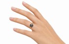 GENUINE 6 mm TAHITIAN PEARL RING SOLID 10K GOLD - Free Appraisal Service - NWT — photo 6