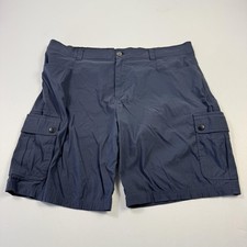 Orvis Shorts Mens 40 Blue Nylon Spandex Cargo Pocket Outdoor Hiking