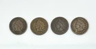 LOT of 4 US Antique INDIAN HEAD CENTS 1887 1888 1891 1898 Penny NICE PENNIES 1c