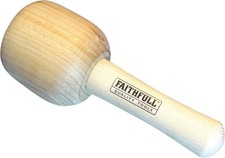 Faithfull FAICM90HD Wood Carvers Beech Mallet 90mm (3.5in) 440g (15.5oz)
