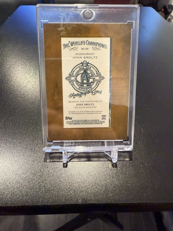 2024 Allen & Ginter Mini Framed Auto John Smoltz ATL Braves #MA-JSM - Image 2 of 2