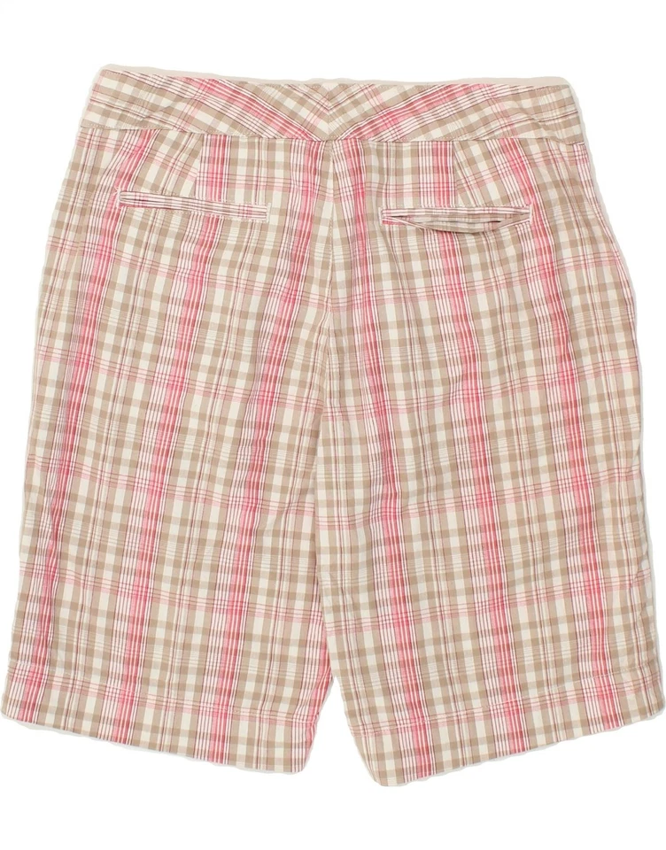 Pantalones Cortos Chinos Mujer DOCKERS Medianos W30 Rosa Cuadros Algodón BK02 Foto 2 de 4