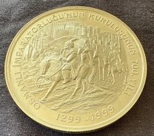 Turkey 1999 4000000 Lira Proof Silver KM 1094