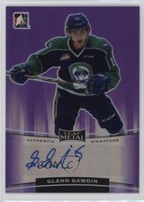 2014-15 ITG Leaf Metal Purple Prismatic 6/15 Glenn Gawdin #BA-GG2 Auto 12jy