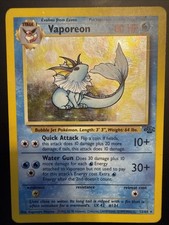 Vaporeon Holo 12/64 Vintage Jungle Set Unlimited WOTC Pokemon Card 🌊 on eBay