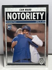 2025 Panini Mosaic - Notoriety Cameron Ward #17 (RC) Titans