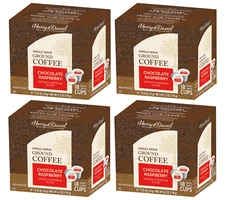 Harry & David Gourmet Coffee, Chocolate Raspberry, 4/18 ct boxes (72 Cups)