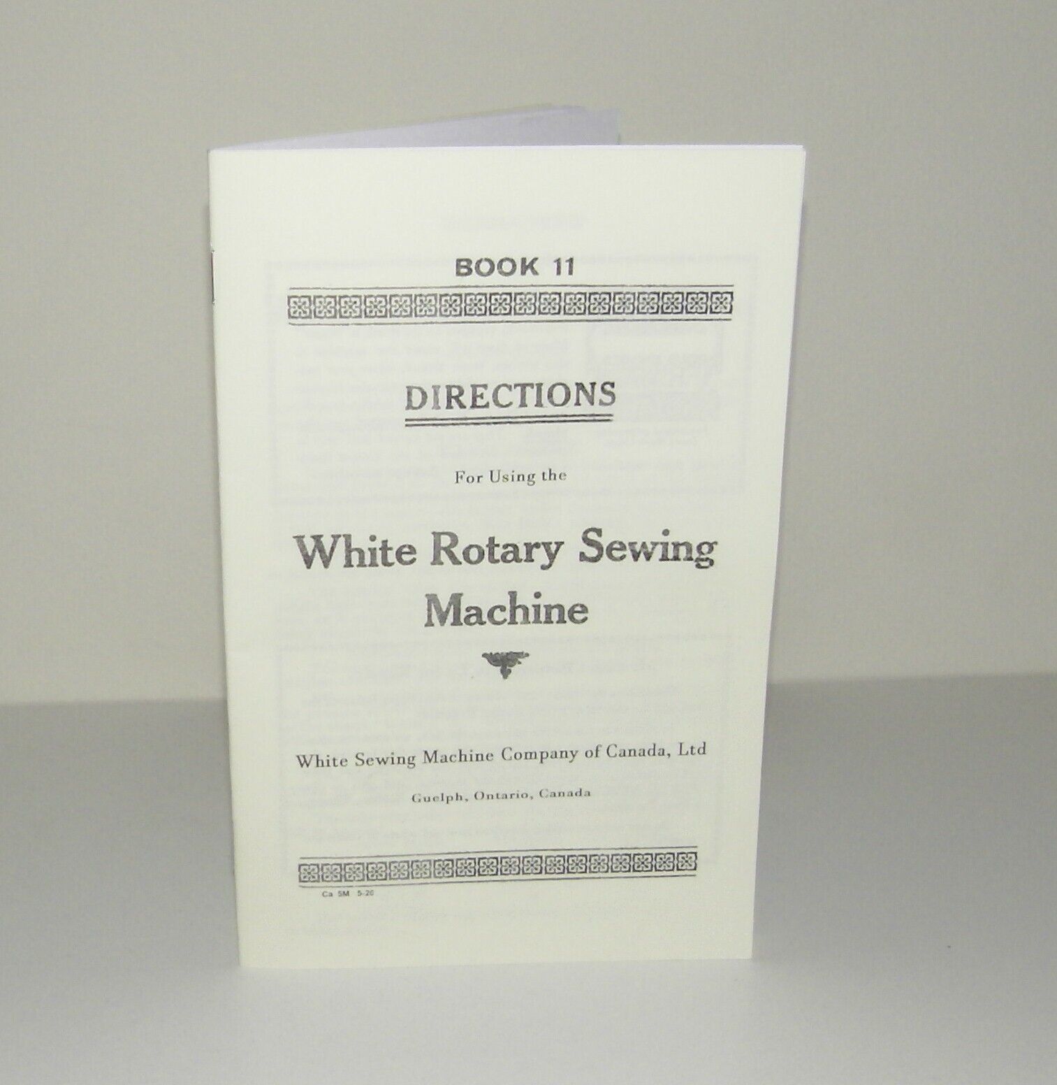 WHITE ROTARY  Sewing Machine INSTRUCTION from early 1900's  Reproduction