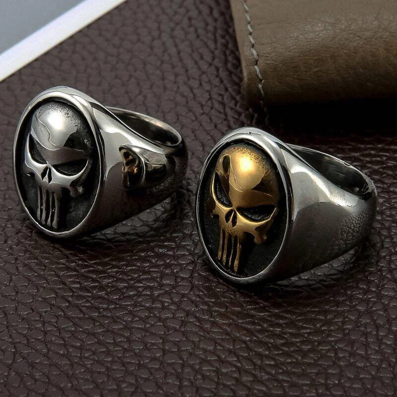 Men's punisher shop ring
