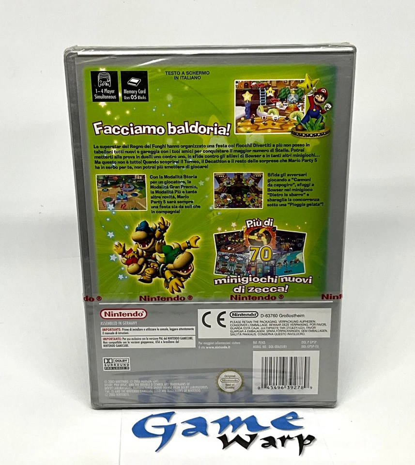 Mario Party 5 Gamecube (GC) - PAL - ITA - NUOVO SIGILLATO - 2003 - Bild 2 von 4