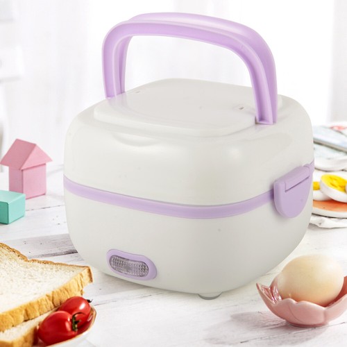 Cuociriso Mini Rice Cooker 1Litro con Funzione di Riscaldamento 200W Fornello Lunch Box ?? - Foto 10 di 10
