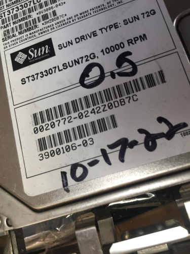 SUN 540-5563, 390-0106, 72GB SCSI Drive,Bracket ,ST373307LSUN72G, Test-PASS - Picture 2 of 6