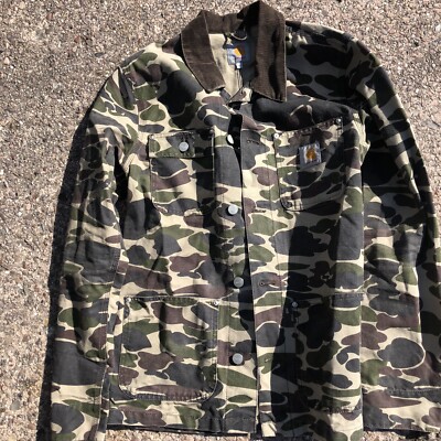 Manteau veste légère Carhartt WIP vert camouflage Michigan taille