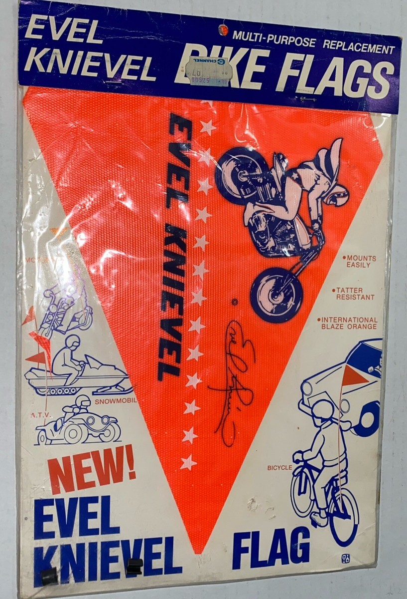 Vintage Evel Knievel Bike Bicycle Flag BMX New In Packaging
