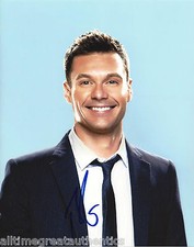 RYAN SEACREST TV HOST AMERICAN IDOL SIGNED AUTHENTIC 8X10 PHOTO C W/COA