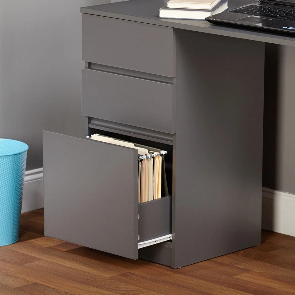 Escritorio moderno para ordenador. Mezcla diseño moderno y función. Incluye estantes Foto 2 de 2