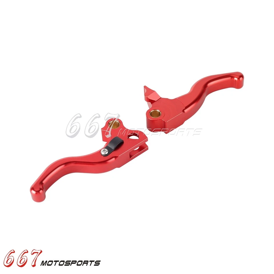 Palancas de freno de mano Fatboy Silm Deluxe para Harley 1996-2014 Softail FXSTC/I FXST/I Foto 4 de 4