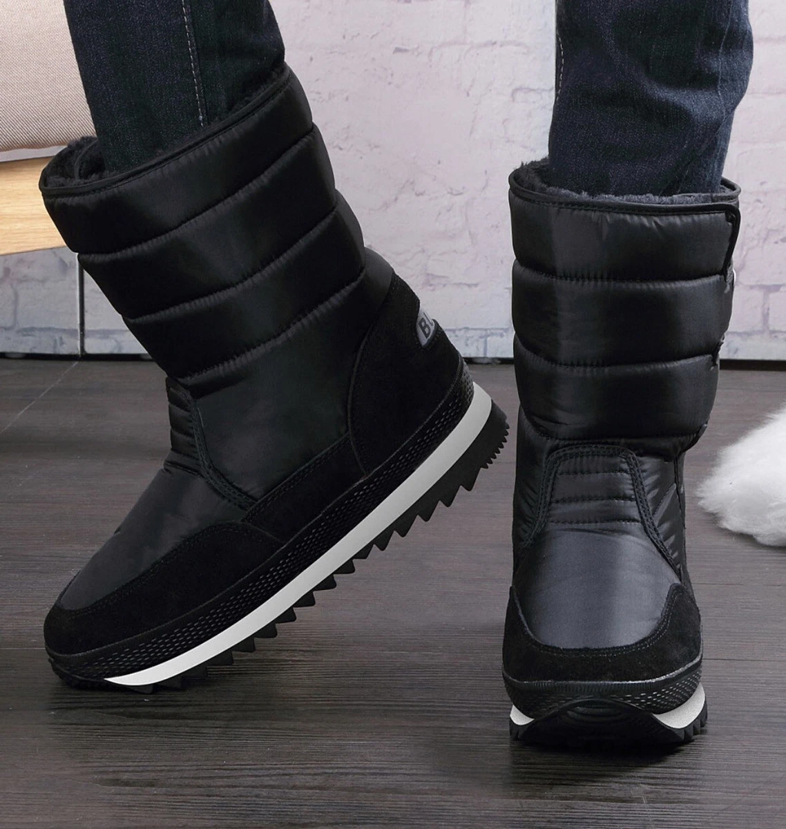 Reebok boots with fur and straps sale