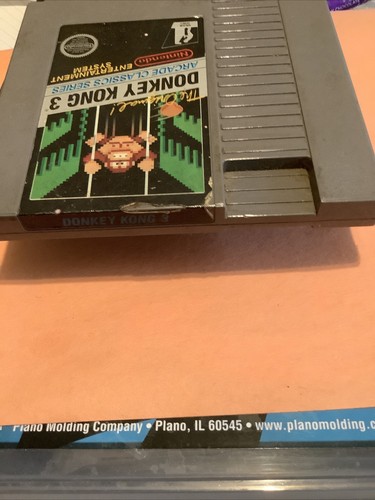 donkey kong 3 nes nintendo 5 Screw Authentic - working cart And Sleeve, Tested - Picture 5 of 6