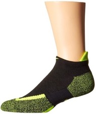 Nike Kids 179830 Elite Tennis No Show Black/Volt/Volt No Show Socks Size 13C-3Y
