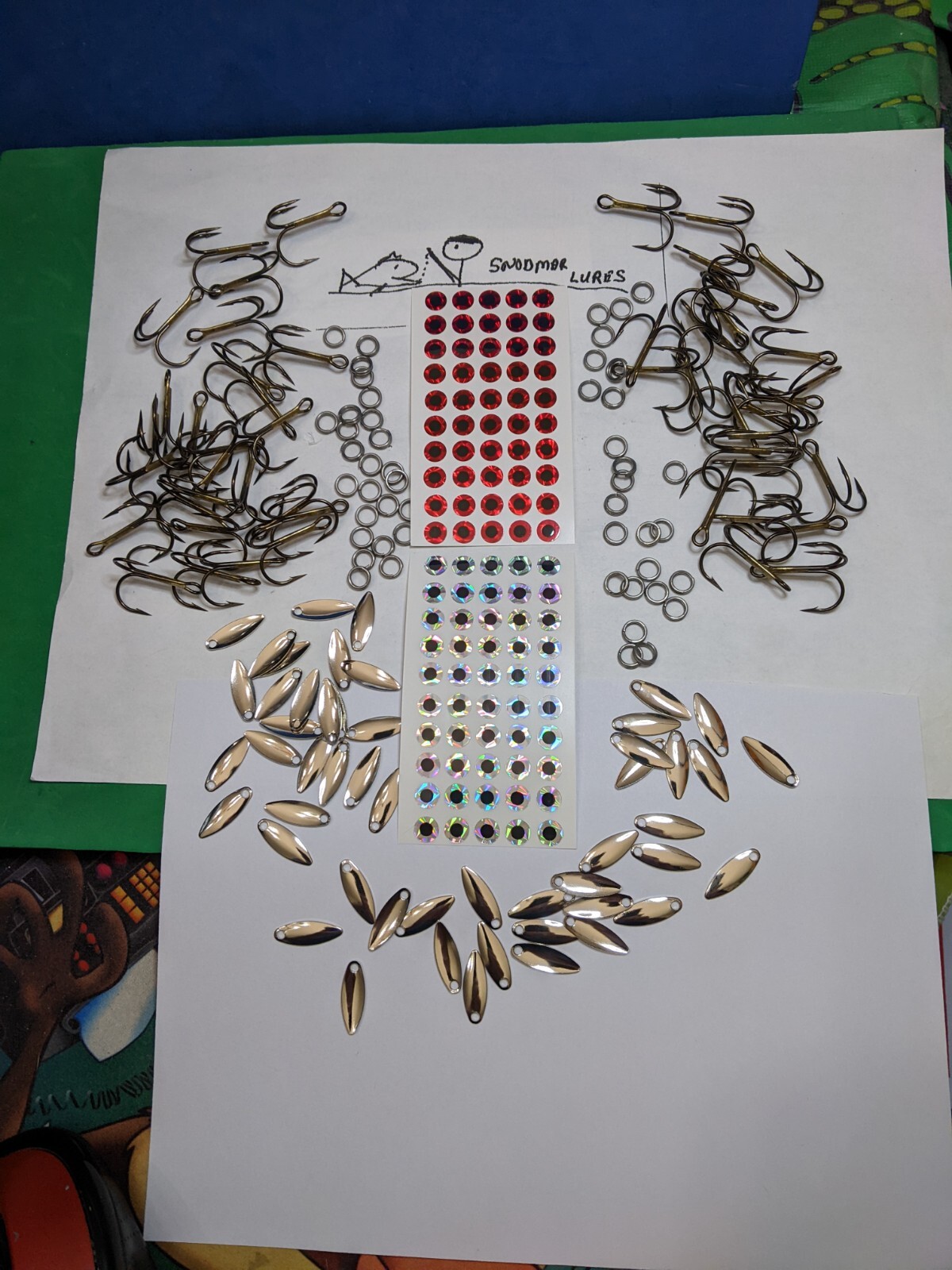 50 -1.5 oz SHAD SLAB MINNOW FISHING JIGGING LURE CASTING LEAD  SPOONS  DIY KIT - Image 4