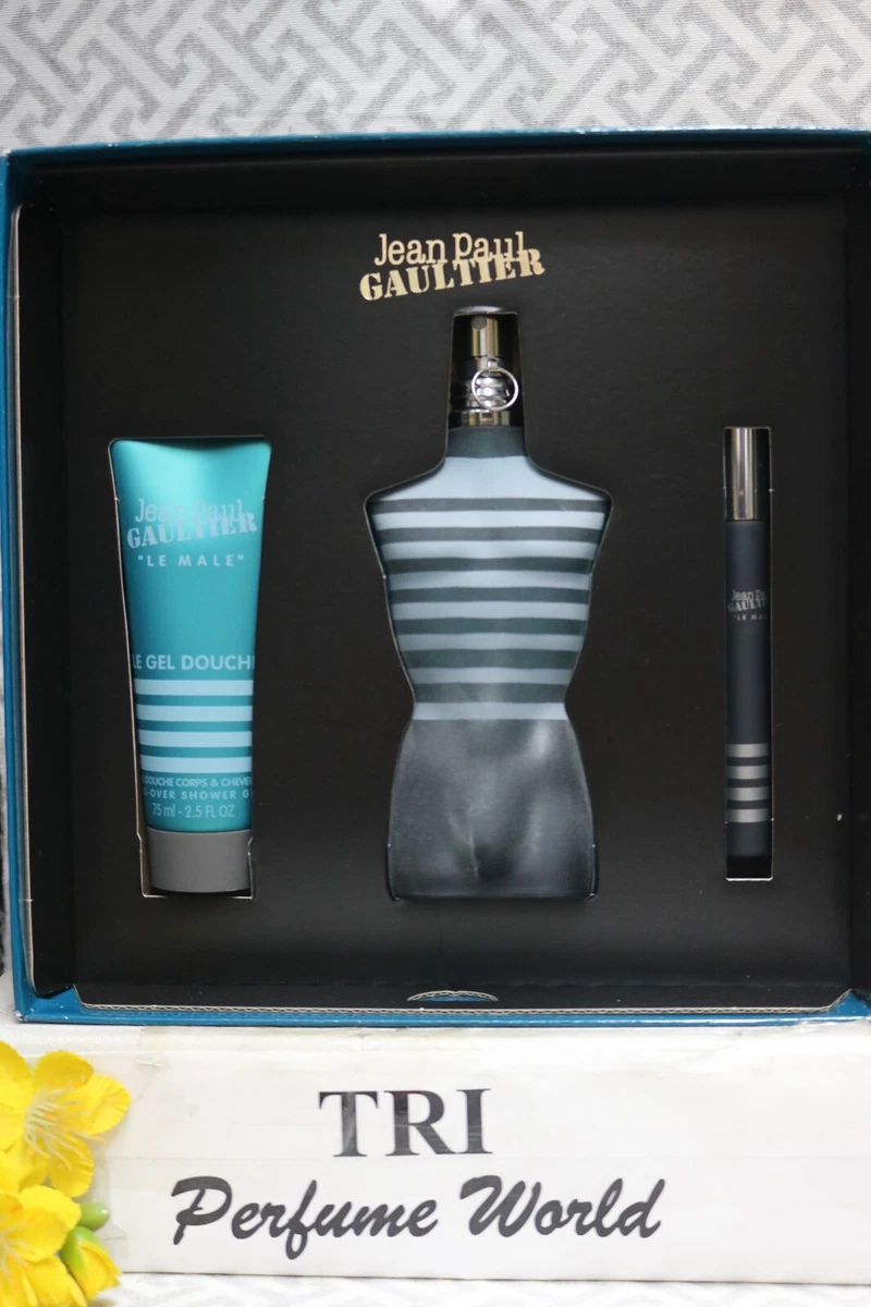 Jean Paul GAULTIER Le Male Eau de Toilette Men Spray 3 Pcs. Gift Set